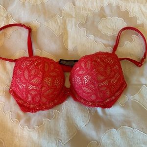 Victoria’s Secret Bombshell Red Lace Bra